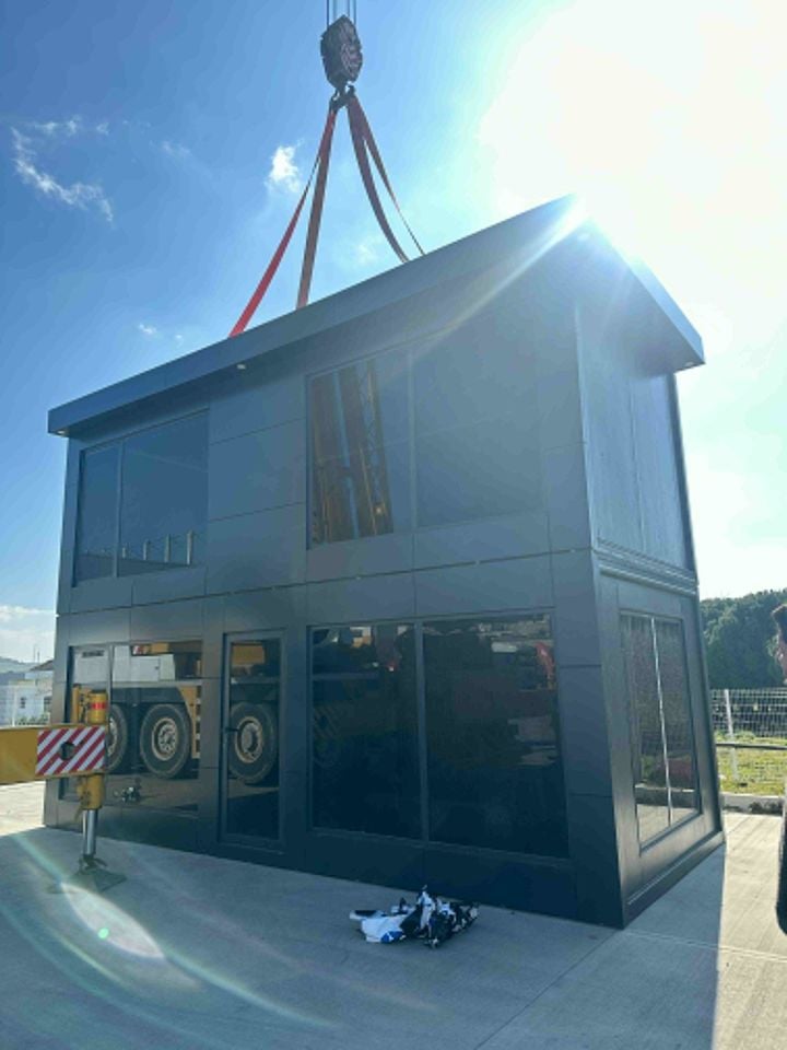 42m² İKİ KATLI OFİS KONTEYNER KOMPOZİTLİ BETOPANLI